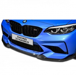 Carbon fiber front lip spoiler for BMW M2 F87 2016+, FIA Class II style