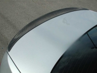 Rear carbon fiber P style lip spoiler, BMW 5 series, 2011-2016
