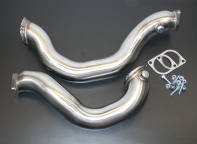 Catless Downpipe with smooth bent pipes for BMW 135i,1M,e9X w/N54 motor
