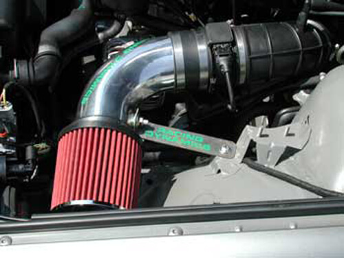 BMW cold air intake fits BMW 530i 2001 on E39 polished aluminum