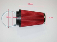 High performance cone air filter