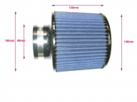 High performance inverted air filter, 89 mm inlet