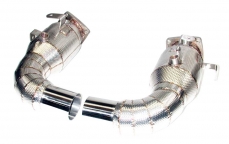 Cat By-Pass Pipes with heat shields for Porsche 991 turbo 2013+